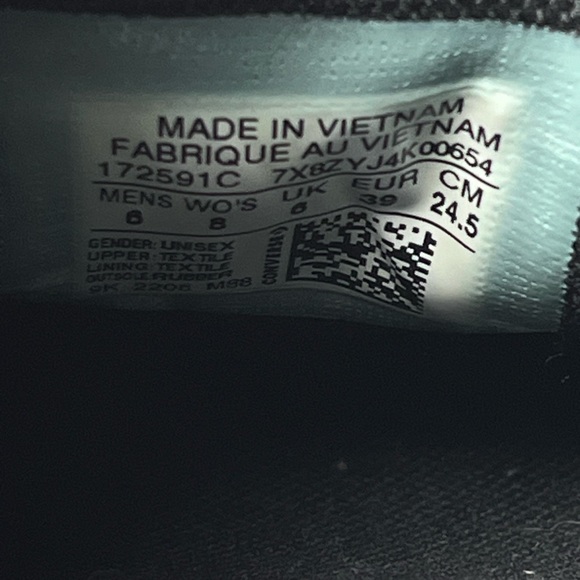 Converse Chuck 70 Mule Black Shoes - M 6 - W 8 - Picture 8 of 8